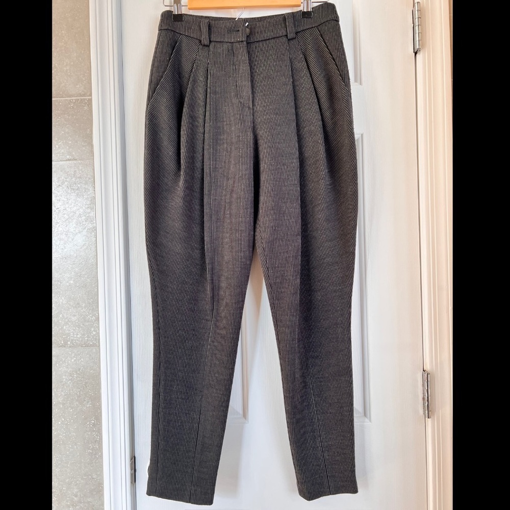 Emporio Armani Pleated Wool Trousers